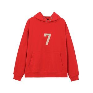 fog Double Line ESSENTIALS Back digital flocking hoodie
